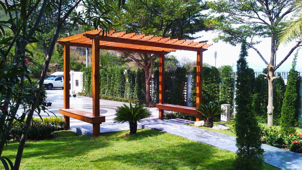 tropical pergola design