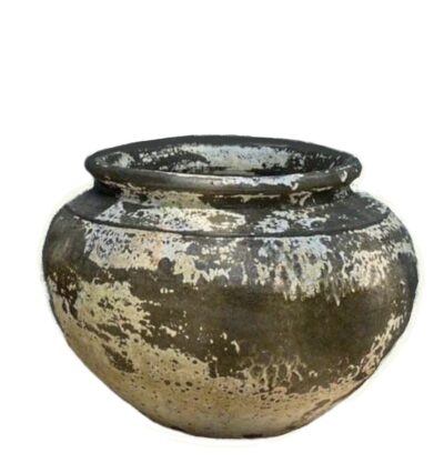 Decorative Rounded Clay Pot - Image 2