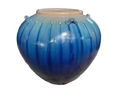 Glazed Waterpot Feature Blue